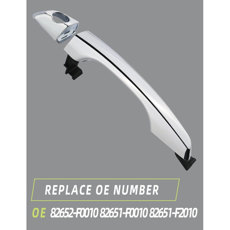HONFQP Driver Side Exterior Door Handle Compatible with Hyundai Elantra
