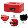 Decaller Medium Cash Box with Combination Lock, Metal Money Box