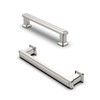 FURNIWARE Pack of 10 Drawer Pulls Brushed Nickel 96mm(3.75 Inch)