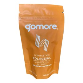 Gomitas Gomore Colágeno Biotina Ácido Fólico Vitaminas 90g Sabor Durazno