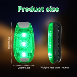Forhome LED Flashing Light School Bag, 3 Pieces Light Clip, Small, Safety Light for Children School Bag, Reflectors, School Bag, Pushchair Light, Running Light, Backpack, Light Pendant, Jogger,