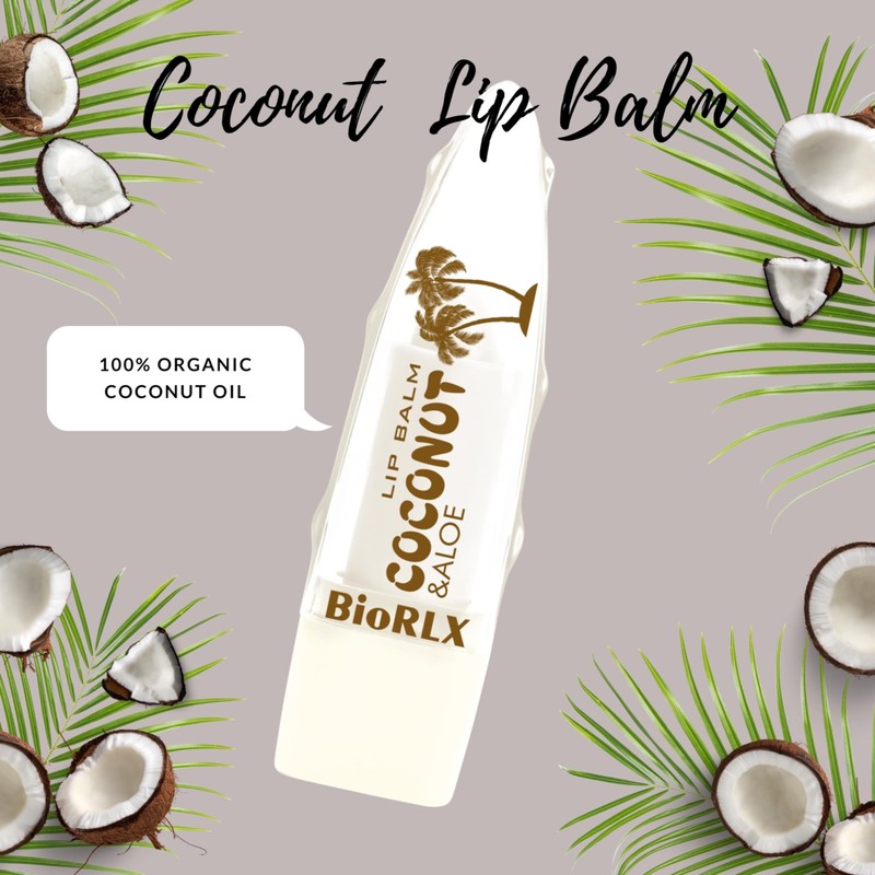 BioRLX Coconut Oil Lip Balm - Natural Hydration with Coconut’s