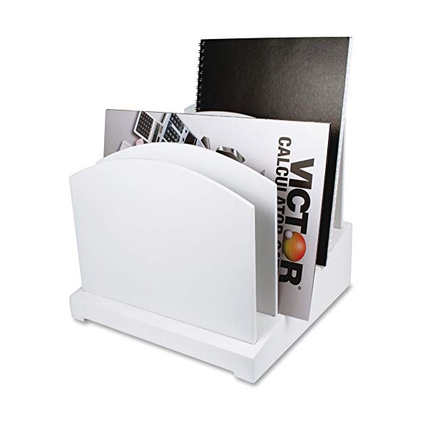 Victor Pure White Desktop File Sorter, 8.8" x 9.5" x