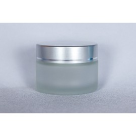 Unbranded 30 Ml Clear Cosmetic Frosted Glass Jar With Auminum Lid 10 Pack