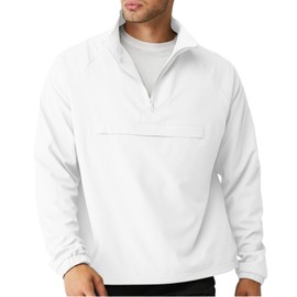 SEGANUP Men's Lightweight Quarter Zip Pullover Windbreaker for Golf, Hiking, and Running Wind Breaker Jackets with Pocket