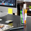 NIUBEE Clear Acrylic Pen Holder for Desk, Round Acrylic Pencil