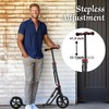 Adult Scooter - Folding, Adjustable Height, Big Wheels, Lightweight All-Aluminum