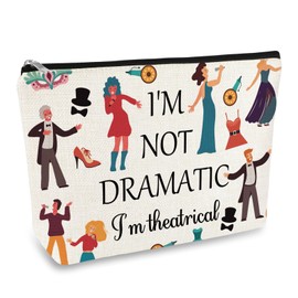 Musical Theatre Gift Cosmetic Bag Musical Gifts for Music Lovers Musician Gift Drama Makeup Bag Music Teacher Gift Musical Gifts for Women Musical Theatre Performers Funny Teacher's Day Birthday Gift