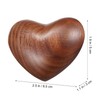 Garneck 2Pcs Wooden Heart Ornaments Handheld Heart Lucky Charm Special