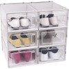 OnDisplay Clik Stackable Interlocking Shoe Box System (Standard Clear/White, Set