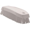 Vikan 35875 Hand-Held Scrub Brush, Polypropylene, Polyester Bristle, 7", White