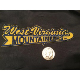 Unbranded WV West Virginia Mountaineers Vintage Embroidered Iron On Patch 4” X 1”