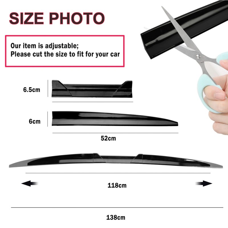For VW Passat TSI Jetta MK7 Rear Roof Trunk Spoiler