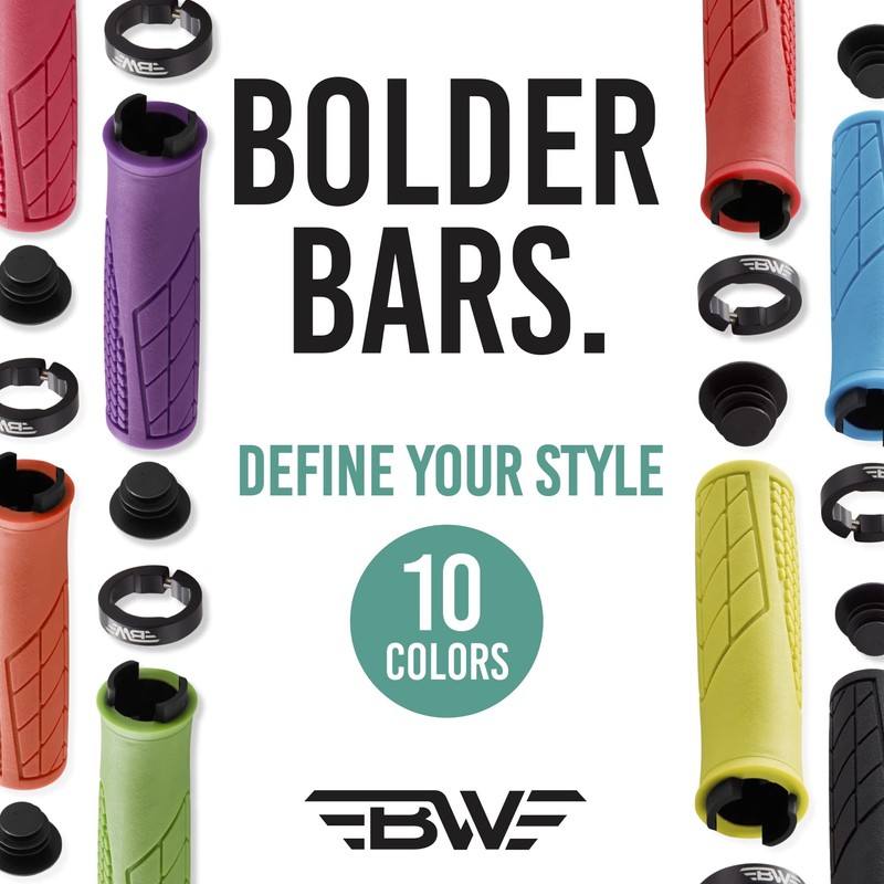 BW USA Ergo-Lock MTB Grips – Comfortable Ergonomic Lock-On Bike