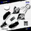 Factory EFX Black & White Slick Racing Graphics Kit fits