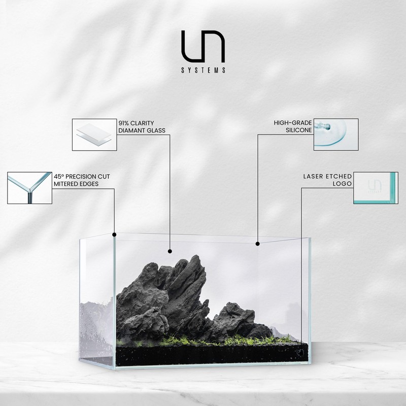 UNS Ultra Clear Rimless Tank - 6.3GAL | 24L -