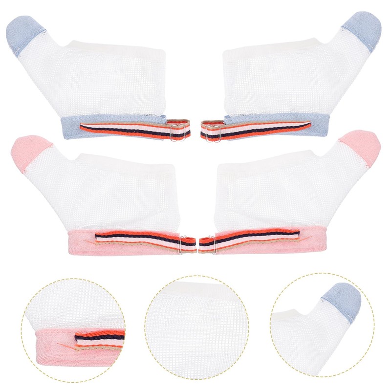 Gatuida 2pairs Adjustable Finger Sucking Gloves Boy Girl Thumb Protector