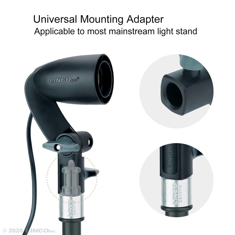 LINCO Lincostore 2 Pcs Photography Studio AC Fire-Resistant Socket Light