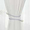 KASESSS Pack of 4 Curtain Tiebacks, Pearl Tiebacks for Curtains,