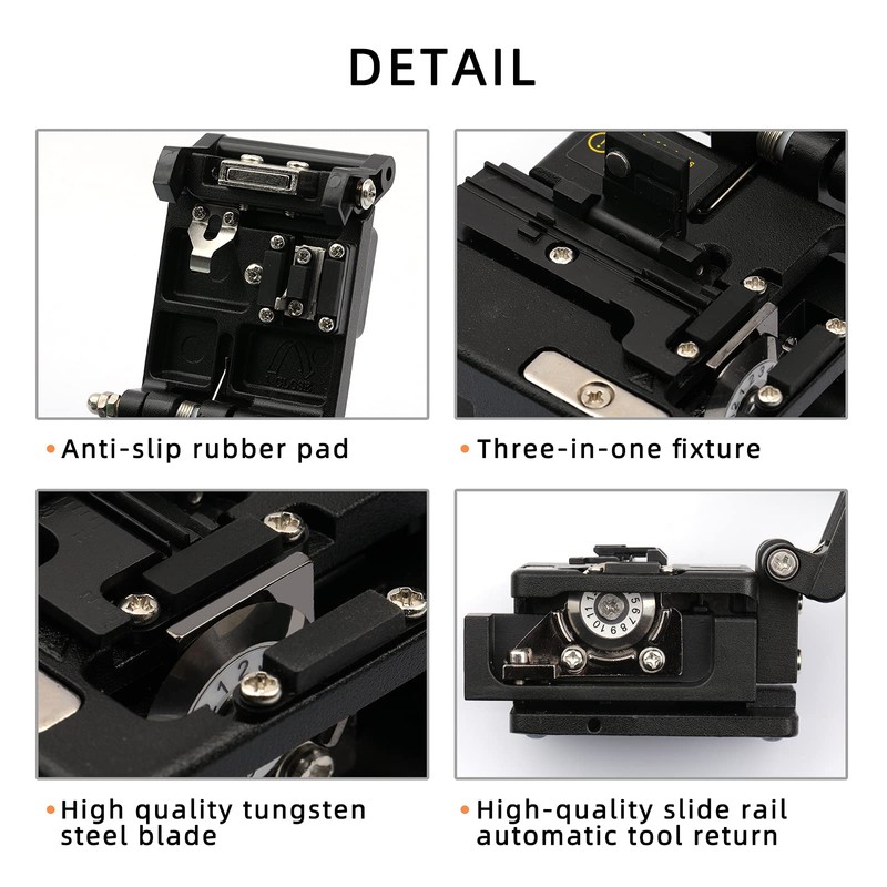 Fiber Cleaver FTTH Fiber Optic Tools High Precision 6C Cable