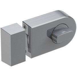 BASI 1305-0205 KS 500 Angular Rim Lock Without Door Guard, Silver, 70 mm, Set of 11 Pieces