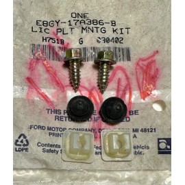 Ford Genuine Ford License Plate Mounting Hardware Kit NOS E8GY-17A386-B