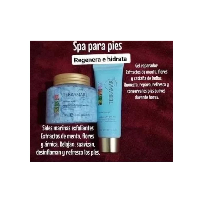 TERRAMAR Kit Spa Exfoliante Para Pies - Sales Y Gel