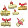 yukata 1 Set DN20 Ball Valve Handle with Nuts, 5