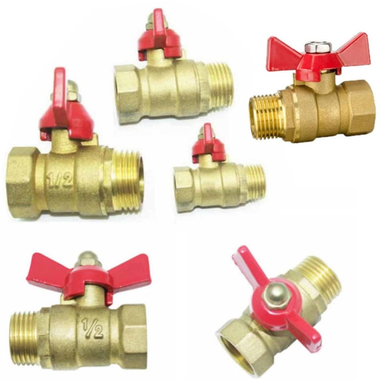 yukata 1 Set DN20 Ball Valve Handle with Nuts, 5