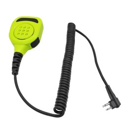 HELETUL Bpr40 Shoulder Mic Cp100d Radio Mic Cp185 Radio Microphone Walkie Talkie Speaker Mic for Motorola cp200 cp200d rmu2040 CLS 1110 1140 Mag One bpr 40(IP65 Waterproof) (Green)