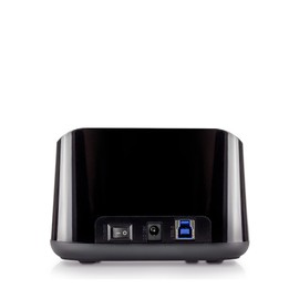 FANTEC The FANTEC DS-X2U3 gloss clone & docking station is suitable for 2 x 6.35 cm (2.5 inches) and/or 2 x 8.89 cm (3.5 inches) SATA I/II/III hard drives and SSDs., 2494, black