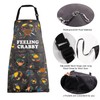 MBMSO Crab Apron with Pockets Feeling Crabby Gift Apron Funny