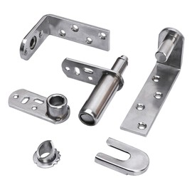 SEIWEI Swing Door Hinge, Self-Return Saloon Door Hinge Heavy Duty, Waterproof Stainleess Steel Door Hardware Accessories for Restaurant Bar, Cafe Door Hinge