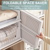 Goderewild Stackable Foldable Storage Baskets, Folding Storage Bins, Closet Organizers