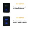 BACAUTOPARTS Blue Led Rear Lights Push Button Switch for Toyota