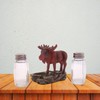 Moose Standing on a Rock Salt and Pepper Set Holder,