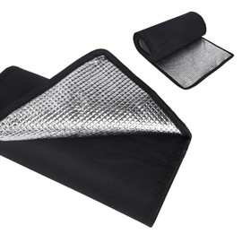 BOXOB HVAC Copper Pipe Insulation Cover, 70.9x9.8in 600D Oxford AC Pipe Protector with Aluminum Foil Lining Flexible Insulation Sleeve for Outdoor Air Conditioning Tubing Protection