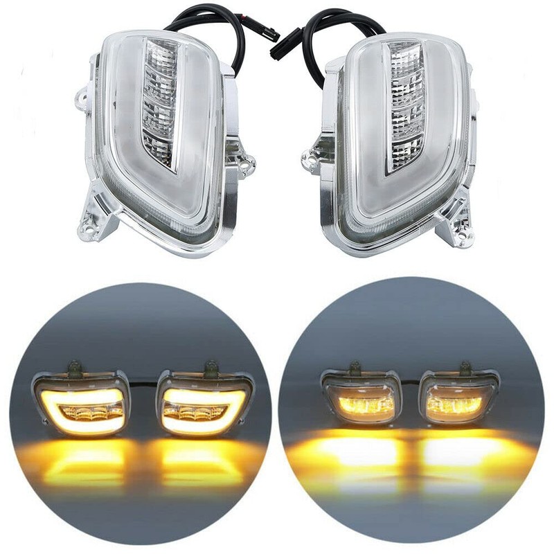 TCMT Front LED Turn Signals Clear Lens Fit for Honda