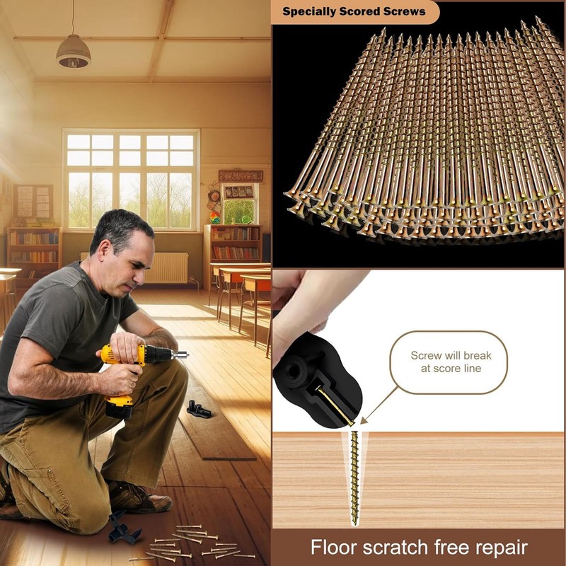 Floor Repair Kit Wood Under Carpet Squeak No More Woodworking