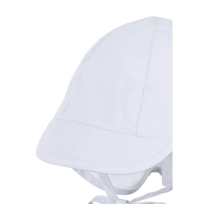 Sterntaler Baby Boys' Flapper Cap (Casquette Avec Protã¨ge-nuque) - White