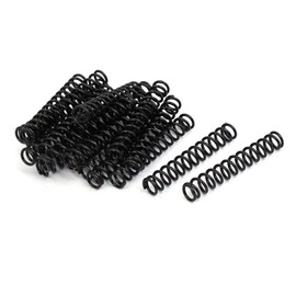 TOP-VIGOR 20Pcs Compression Spring, 1.2mm Wire Dia, 8mm OD, 50mm Free Length Dual Extended Durable Dual Hook Tension Spring for Furniture Screen Doors Repair Projects