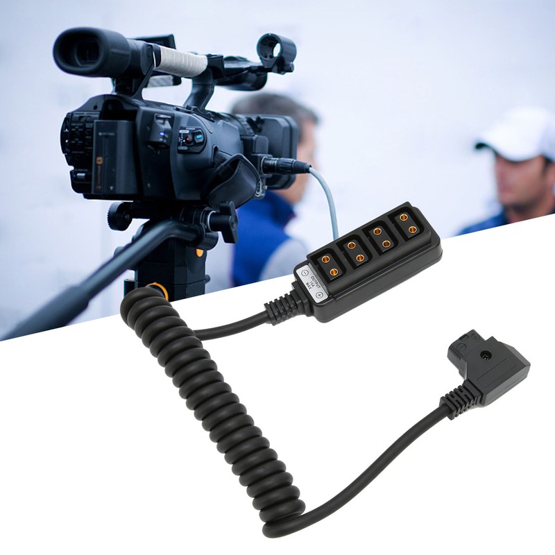 D Tap Male to 4 Port Dtap Female Splitter Power