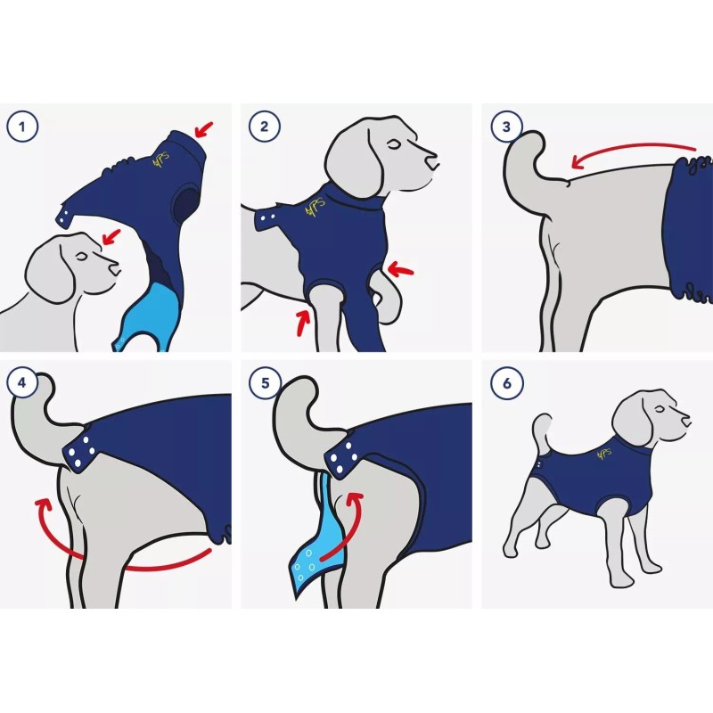 Medical Pet Shirts Dark Blue XLarge Dog Protection after Surgery