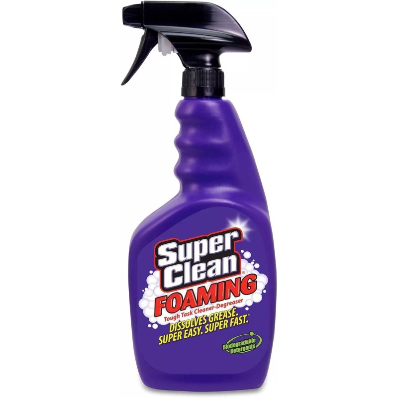 Super Clean Foaming Multi-Surface All Purpose Cleaner Degreaser Spray, Biodeg...