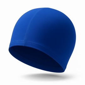 Gorro de natación para niño de 1 a 3 años, Gorra de natación de Lycra Transpirable para niño Azul.