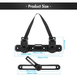 Weskjer Bicycle Side Buckle, Bicycle Rack Hardware Kit, Bicycle Spare Parts Pannier Rack Bicycle, Turn Any Bag Into a Bicycle Bag, Rear Rack for Bicycle Bag, Pannier Rack Bags