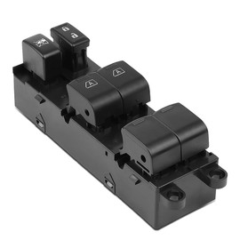 DNA Motoring WSW-053 OE Style Left Driver Side Master Power Window Control Switch Compatible with 2005-2007 Armada / 2004-2015 Titan Crew Cab, Black
