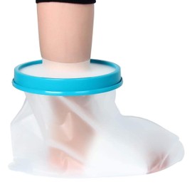 Foot Shower Protector, Waterproof Foot Cover for Shower, Cast Cover Foot Watertight Plaster Foot Dressing Protector for Toe Keep Foot Dry