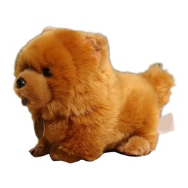 Stuffed Animal Toy 25cm(10inch) Cute Chow Dog Plush Toy Soft Stuffed Animal Fluffy Doll Throw Pillow Sofa Couch Bedroom Decor Gifts (As shown in the figure)