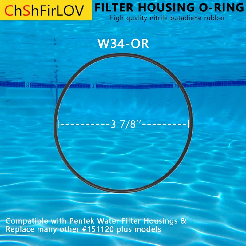 W34-OR Water Filter O-Ring for American Plumber 4-1/8" x 3-7/8